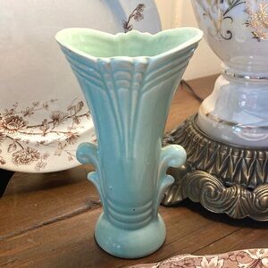 Vintage Shawnee Turquoise Vase